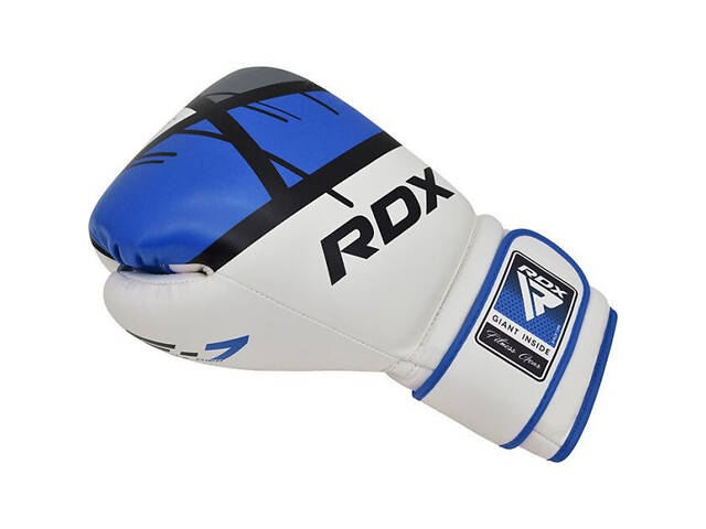 Боксерські рукавиці RDX F7 Ego Blue 10 унцій (капа в комплекті) - Фото 5