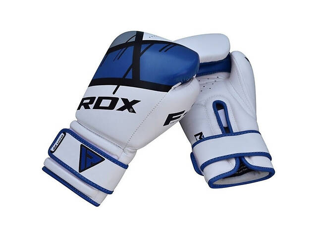 Боксерські рукавиці RDX F7 Ego Blue 10 унцій (капа в комплекті) - Фото 6