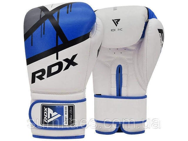 Боксерські рукавиці RDX F7 Ego Blue 14 унцій (капа в комплекті) - Фото 2
