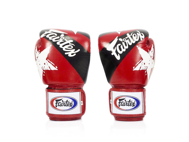 Боксерські рукавиці Fairtex BGV1 Nation Print Red 14 унцій (бинти в комплекті) - Фото 3