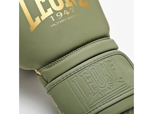 Боксерські рукавиці Leone GN059G MILITARY EDITION Green 16 унцій (капу в комплекті) - Фото 6