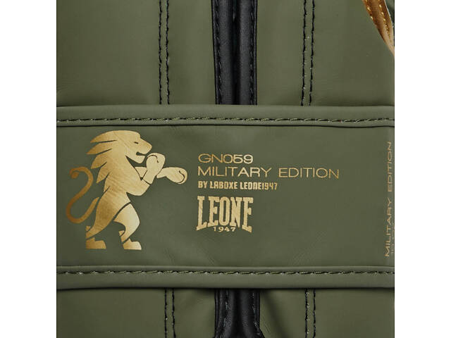 Боксерські рукавиці Leone GN059G MILITARY EDITION Green 16 унцій (капу в комплекті) - Фото 7
