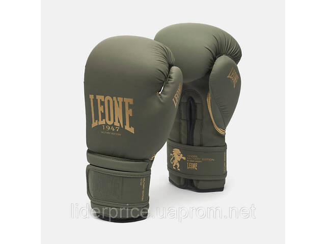 Боксерські рукавиці Leone GN059G MILITARY EDITION Green 16 унцій (капу в комплекті), Оригінал! - Фото 2