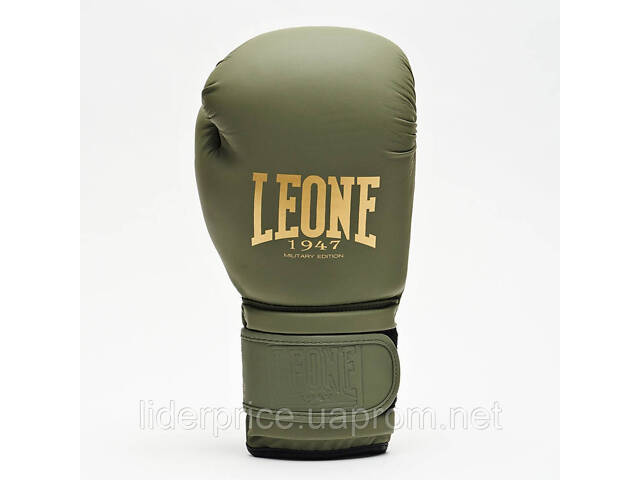 Боксерські рукавиці Leone GN059G MILITARY EDITION Green 16 унцій (капу в комплекті), Оригінал! - Фото 3
