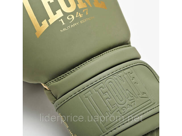 Боксерські рукавиці Leone GN059G MILITARY EDITION Green 16 унцій (капу в комплекті), Оригінал! - Фото 6