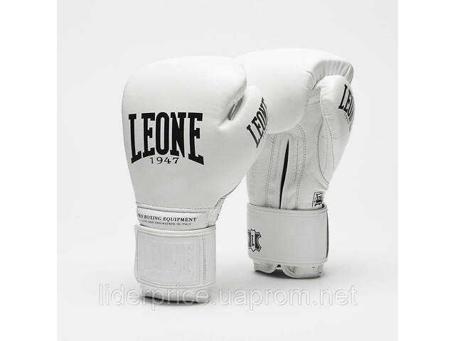 Боксерські рукавиці Leone GN111 THE GREATEST White 14 унцій (бинти 4 м. в комплекті), Оригінал! - Фото 4