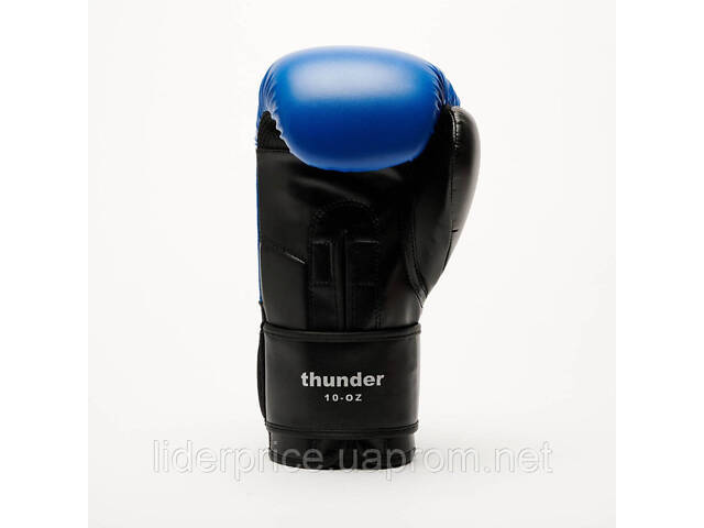 Боксерские перчатки Leone GN383 THUNDER Blue 10 унций (капа в комплекте), Оригинал! - Фото 5
