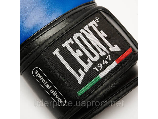 Боксерские перчатки Leone GN383 THUNDER Blue 10 унций (капа в комплекте), Оригинал! - Фото 8