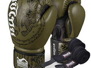 Боксерські рукавиці Phantom Muay Thai Army 14 унцій (Бинти 4м. в подарунок), Оригінал!