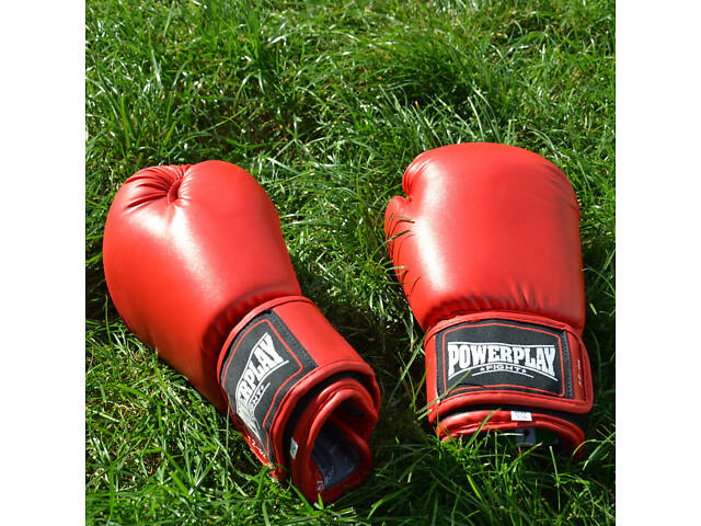 Боксерські рукавиці PowerPlay 3004 Classic Червоні 10 унцій - Фото 9
