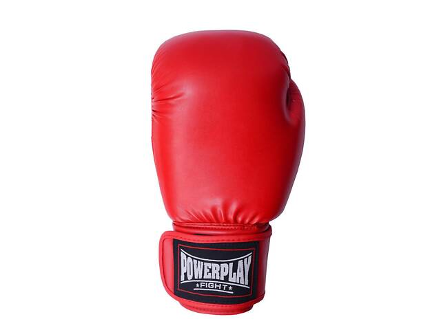 Боксерські рукавиці PowerPlay 3004 Classic Червоні 18 унцій - Фото 2