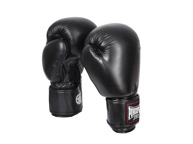 Боксерські рукавиці PowerPlay 3004 Classic Чорні 12 унцій - Фото 4