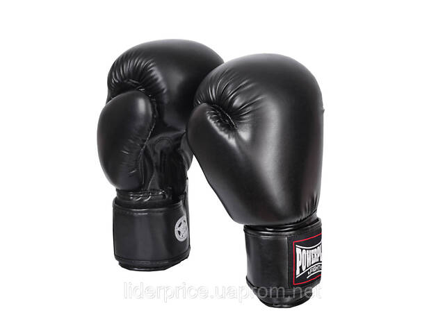 Боксерські рукавиці PowerPlay 3004 Classic Чорні 16 унцій, Оригінал! - Фото 4
