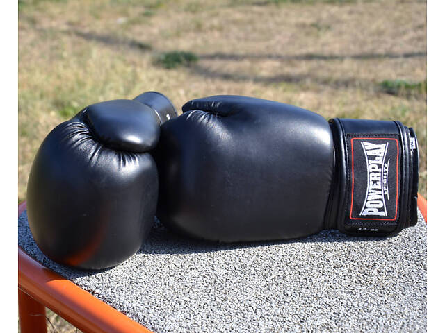 Боксерські рукавиці PowerPlay 3004 Classic Чорні 8 унцій, Оригінал! - Фото 5