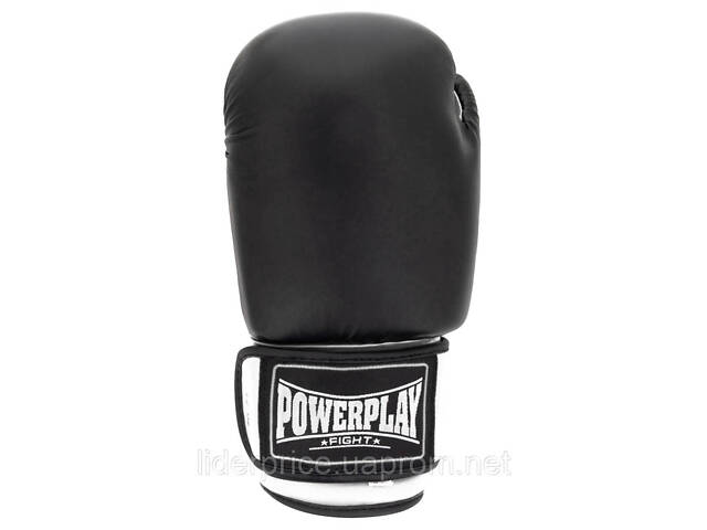 Боксерські рукавиці PowerPlay 3004 Classic Чорно-Білі 12 унцій, Оригінал! - Фото 2