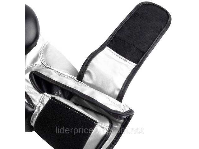 Боксерські рукавиці PowerPlay 3004 Classic Чорно-Білі 12 унцій, Оригінал! - Фото 8