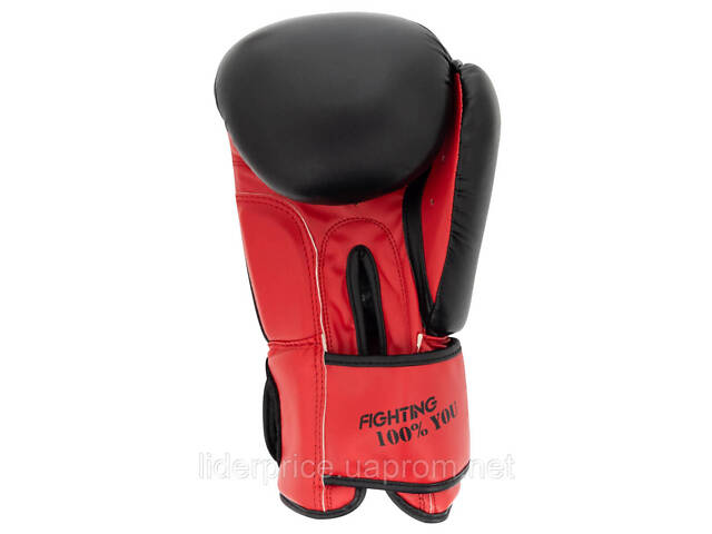 Боксерські рукавиці PowerPlay 3004 Classic Чорно-Червоні 14 унцій, Оригінал! - Фото 3