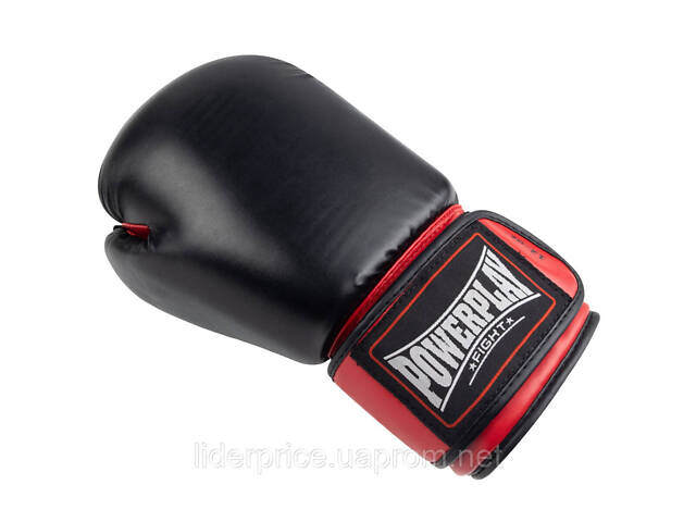 Боксерські рукавиці PowerPlay 3004 Classic Чорно-Червоні 14 унцій, Оригінал! - Фото 4