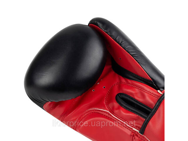 Боксерські рукавиці PowerPlay 3004 Classic Чорно-Червоні 14 унцій, Оригінал! - Фото 9