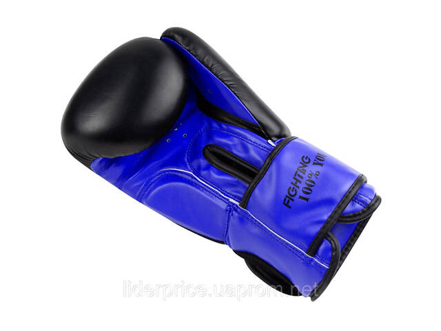 Боксерські рукавиці PowerPlay 3004 Classic Чорно-Сині 14 унцій, Оригінал! - Фото 5