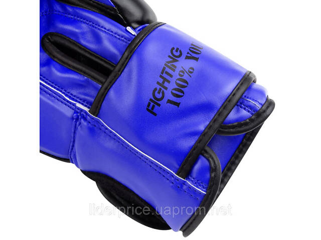 Боксерські рукавиці PowerPlay 3004 Classic Чорно-Сині 14 унцій, Оригінал! - Фото 9