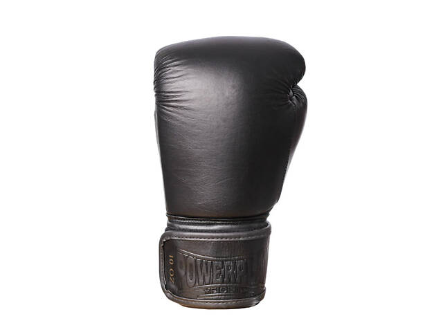 Боксерські рукавиці PowerPlay 3014 Indiana Чорні (натуральна шкіра) 10 унцій - Фото 3