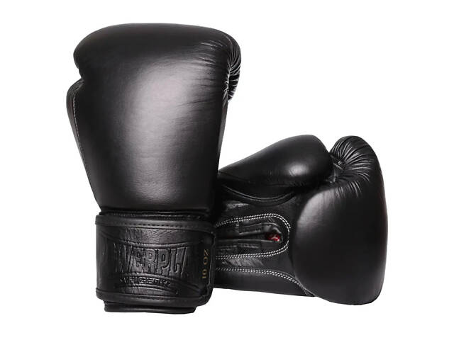 Боксерські рукавиці PowerPlay 3014 Indiana Чорні (натуральна шкіра) 10 унцій - Фото 8