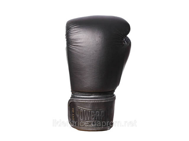 Боксерські рукавиці PowerPlay 3014 Indiana Чорні (натуральна шкіра) 10 унцій, Оригінал! - Фото 3