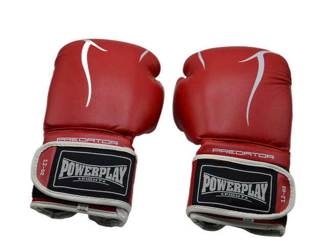 Боксерські рукавиці PowerPlay 3018 Jaguar Червоні 16 унцій - Фото 8