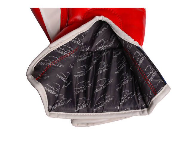 Боксерські рукавиці PowerPlay 3018 Jaguar Червоні 16 унцій - Фото 6