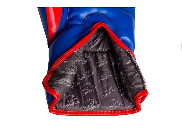 Боксерські рукавиці PowerPlay 3018 Jaguar Сині 10 унцій - Фото 6