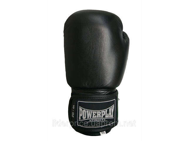 Боксерські рукавиці PowerPlay 3088 Impulse Чорні (натуральна шкіра) 10 унцій, Оригінал! - Фото 4