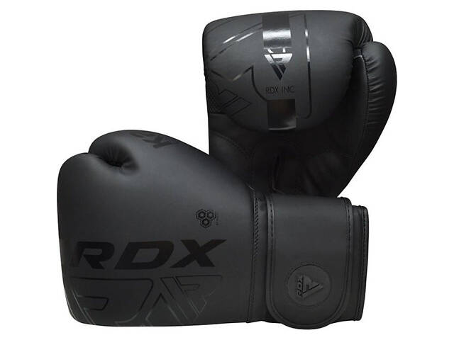 Боксерські рукавиці RDX F6 Kara Matte Black 8 унцій (капа в комплекті) - Фото 4