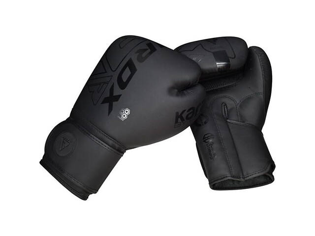 Боксерські рукавиці RDX F6 Kara Matte Black 8 унцій (капа в комплекті) - Фото 5