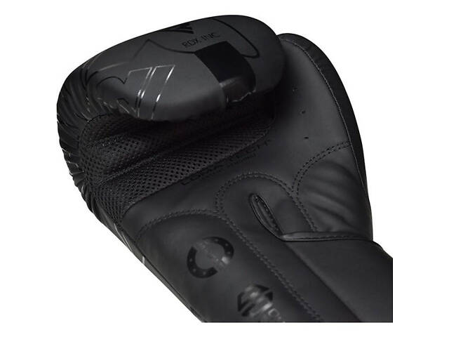 Боксерські рукавиці RDX F6 Kara Matte Black 8 унцій (капа в комплекті) - Фото 9