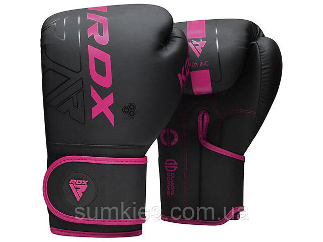 Боксерські рукавиці RDX F6 MATTE PINK-8OZ (капа в комплекті) - Фото 2