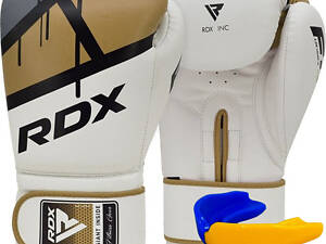 Боксерські рукавиці RDX F7 Ego Golden 14 унцій (капа в комплекті)
