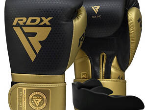 Боксерські рукавиці RDX MARK PRO SPARRING TRI LIRA 2 GOLDEN-10 унцій (капа в комплекті)