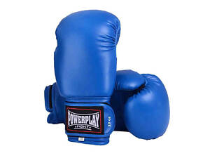 Боксерские перчатки PowerPlay 3004 Classic Синие 10 унций
