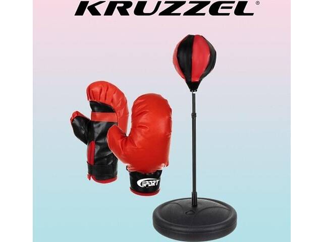 Боксерский комплект Kruzzel ZB16953 (груша на стойке, перчатки, насос) - Фото 8