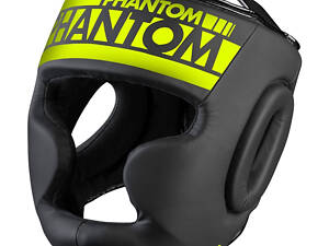 Боксерский шлем Phantom APEX Full Face Neon One Size Black/Yellow