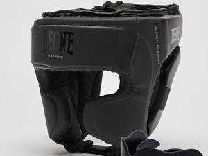 Боксерський шолом Leone CS435 BLACK Edition L (капа у комплекті)