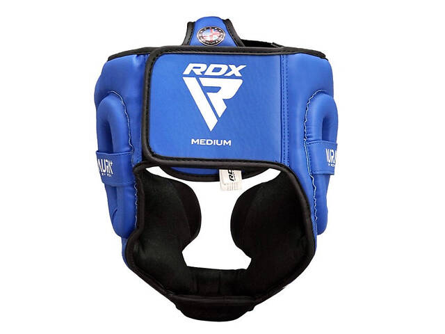 Боксерський шолом RDX AURA PLUS T-17 Blue/Black L (капа у комплекті) - Фото 5