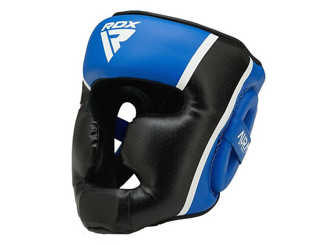 Боксерський шолом RDX AURA PLUS T-17 Blue/Black L (капа у комплекті) - Фото 2