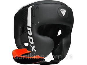 Боксерський шолом RDX F6 KARA Matte White XL (капа у комплекті)