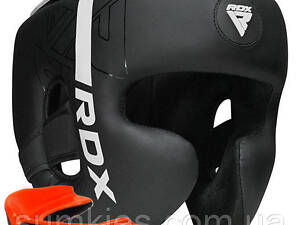 Боксерський шолом RDX F6 KARA Matte White XL (капа у комплекті)