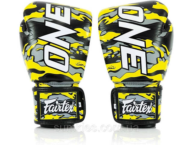 Боксерські рукавиці Fairtex BGV-ONE X STBG (натуральна шкіра) 14 унцій (бинти в комплекті) - Фото 6