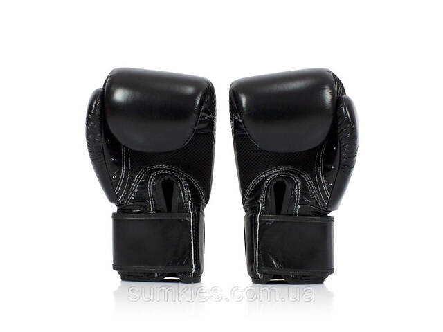 Боксерські рукавиці Fairtex BGV1 Black 14 унцій (бинти в комплекті) - Фото 6