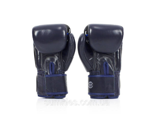 Боксерські рукавиці Fairtex BGV1 Nation Print Blue 12 унцій (бинти в комплекті) - Фото 6