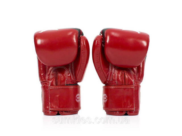 Боксерські рукавиці Fairtex BGV1 Nation Print Red 12 унцій (бинти в комплекті) - Фото 6